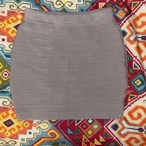 Gray-Mauve S Women's Mini Skirt